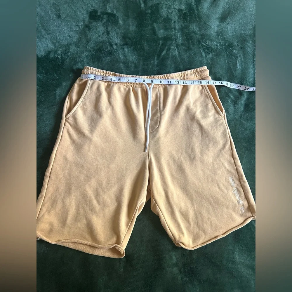 Quiksilver Men’s Tan Drawstring Sweat Shorts Size Large Casual Lounge - Picture 6 of 9